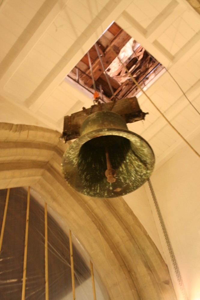 A bell successfully through the trap door