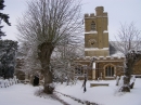 A look at the church from above the path